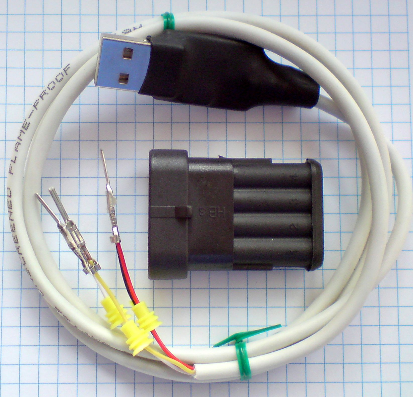 USB кабель ГБО (для настройки и программирования) - облегчённый