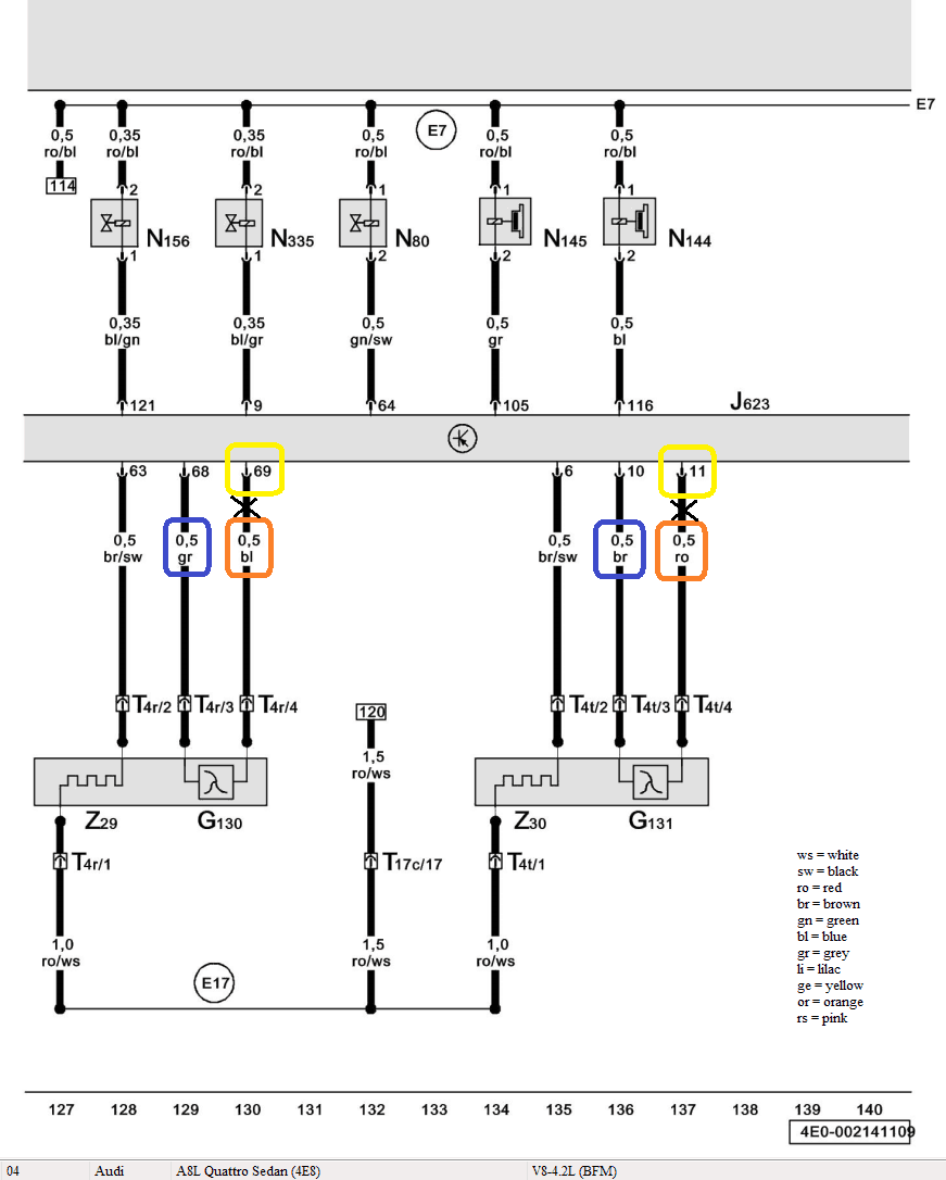 Audi-A8-3.7-spider-CE2-catalyst-emulator-ECU-connection