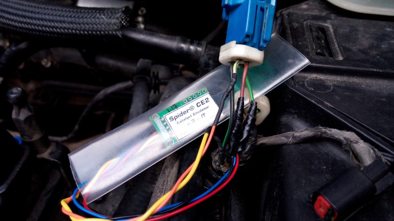 Установка эмулятора катализатора (электронной обманки) Spider CE2 на Volvo-S40 для устранения ошибки P0420