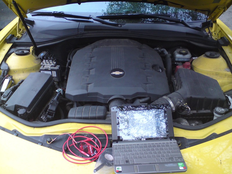 Купить Эмулятор катализатора Chevrolet Camaro - Spider CE2 устранение ошибок P0420 и P0430 (низкая эффективность катализатора). Пример установки